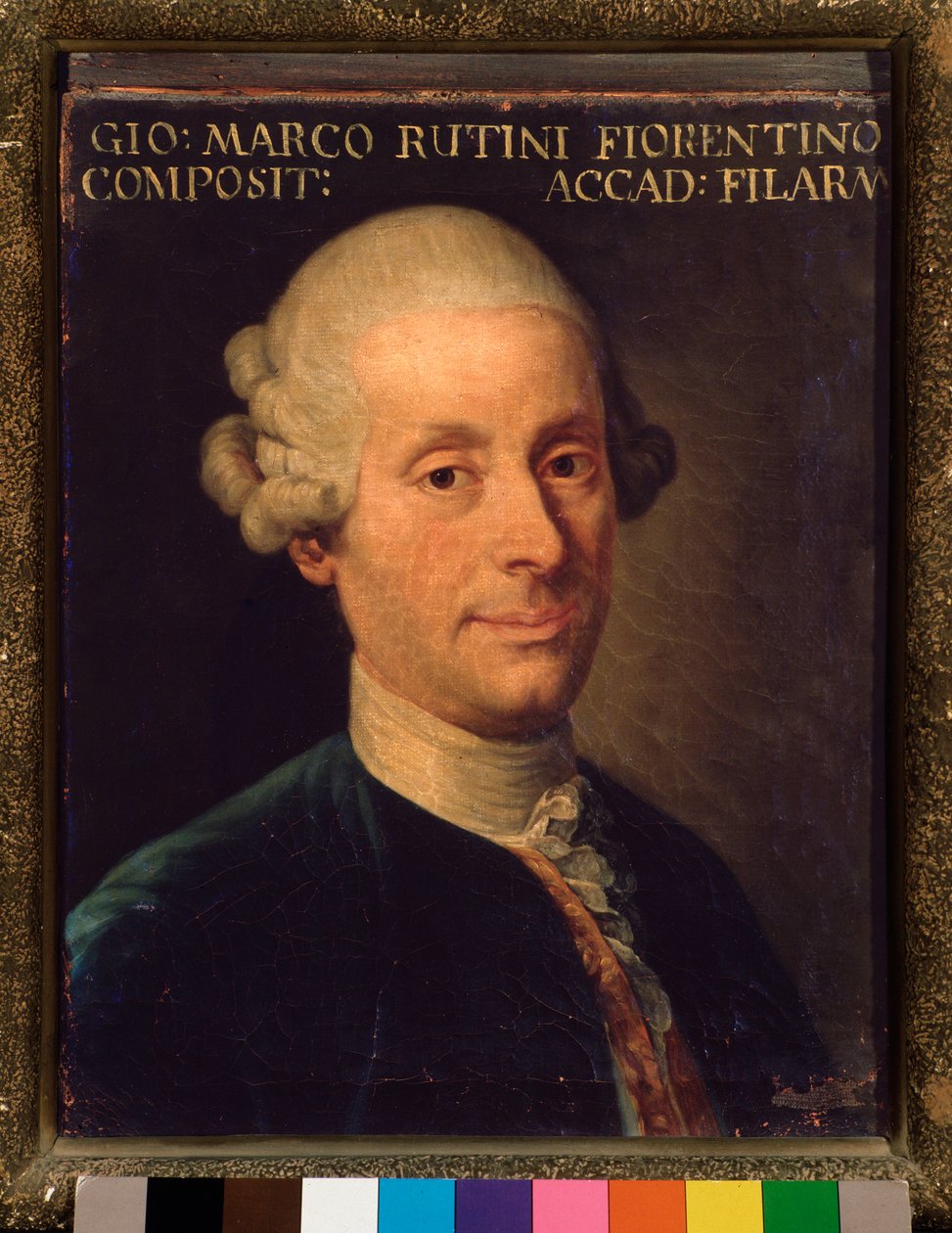 Retrato de Giovanni Marco Rutini (pintura de Unknown artist