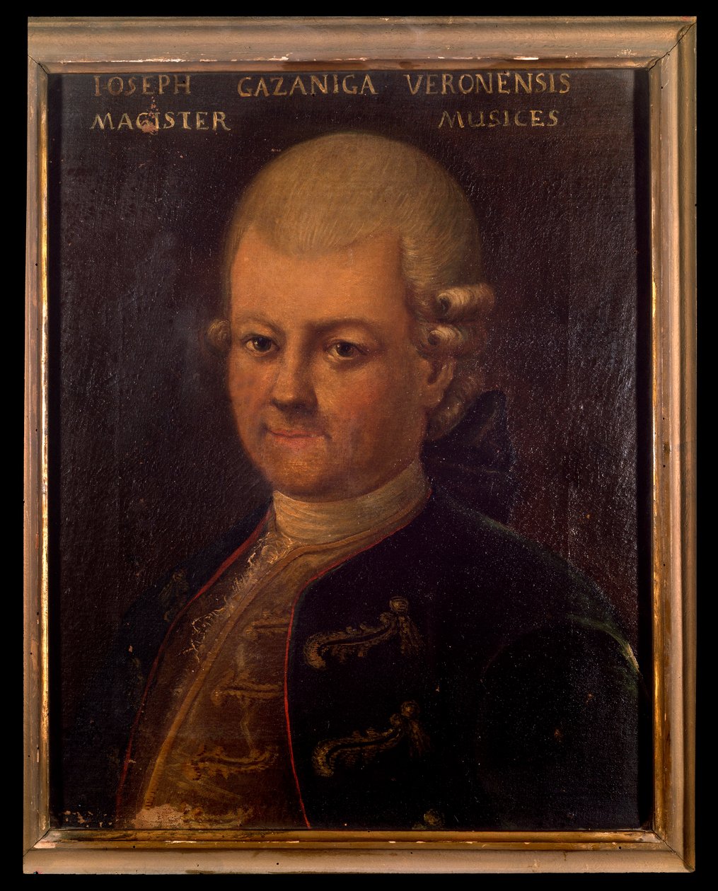 Retrato de Giuseppe Gazzaniga (1743-1818), compositor italiano Anonymous painting. Século XVIII. Bolonha, museo civico bibliografico musicale. de Unknown artist