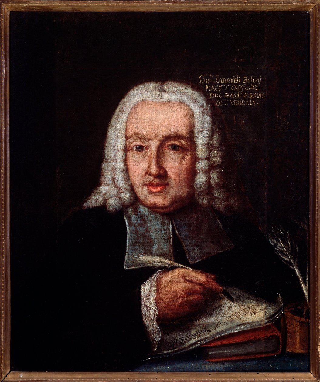 Retrato de Giuseppe Giacomo Saratelli (1714-1762), compositor e organista italiano Anônimo. Século XVIII. Bolonha, Museo Museo civico de Unknown artist