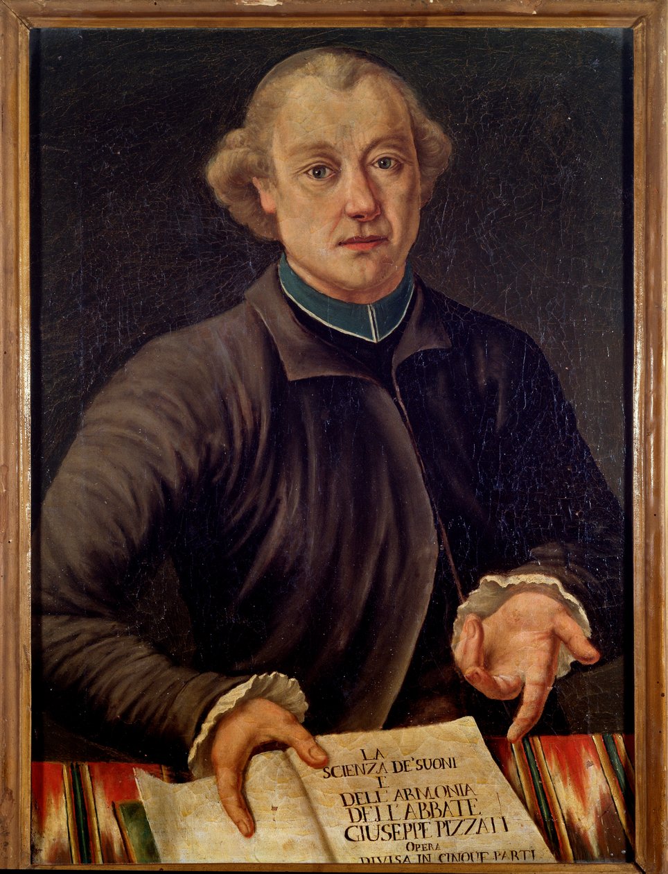 Retrato de Giuseppe Pizzati, teórico da música italiana (pintura de Unknown artist
