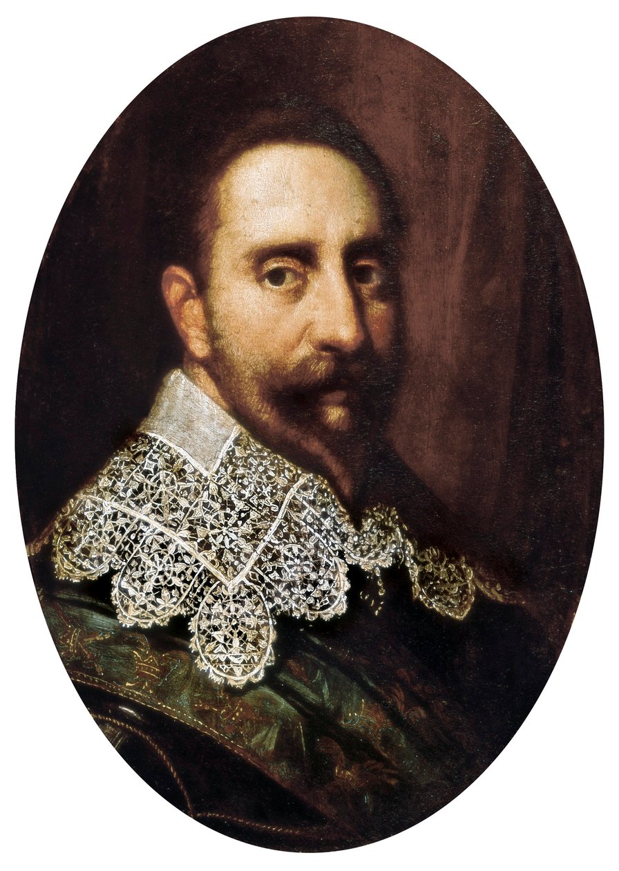 Retrato de Gustave-Adolfo II (Gustave Adolphe) (1594-1632), Rei da Suécia de 1611 a 1632. Pintura. Pádua, Museu Municipal de Pádua. de Unknown artist