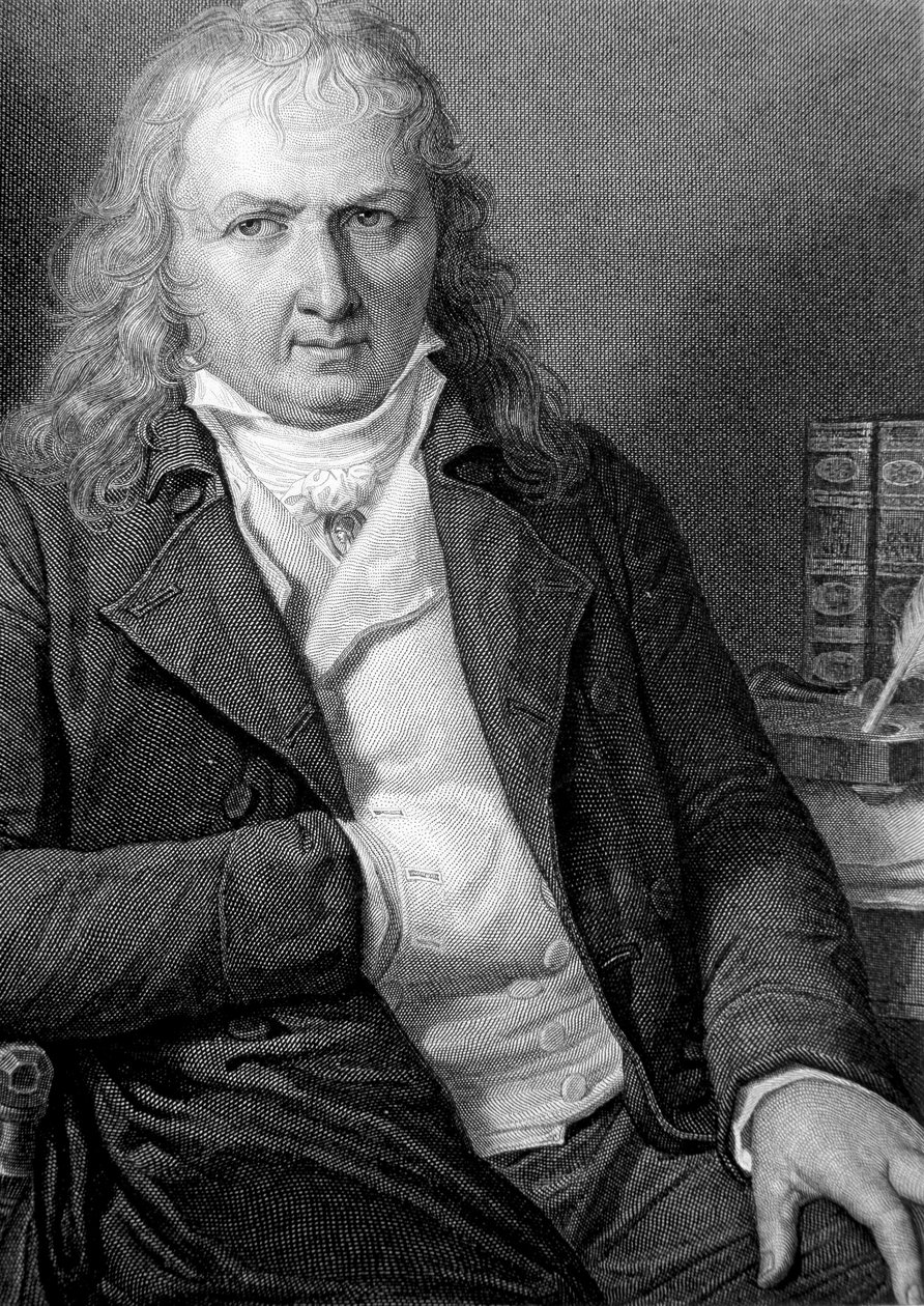 Retrato de Henri Bernardin de Saint Pierre (Saint-Pierre ou St-Pierre), escritor francês (1737-1814). - gravura de Unknown artist