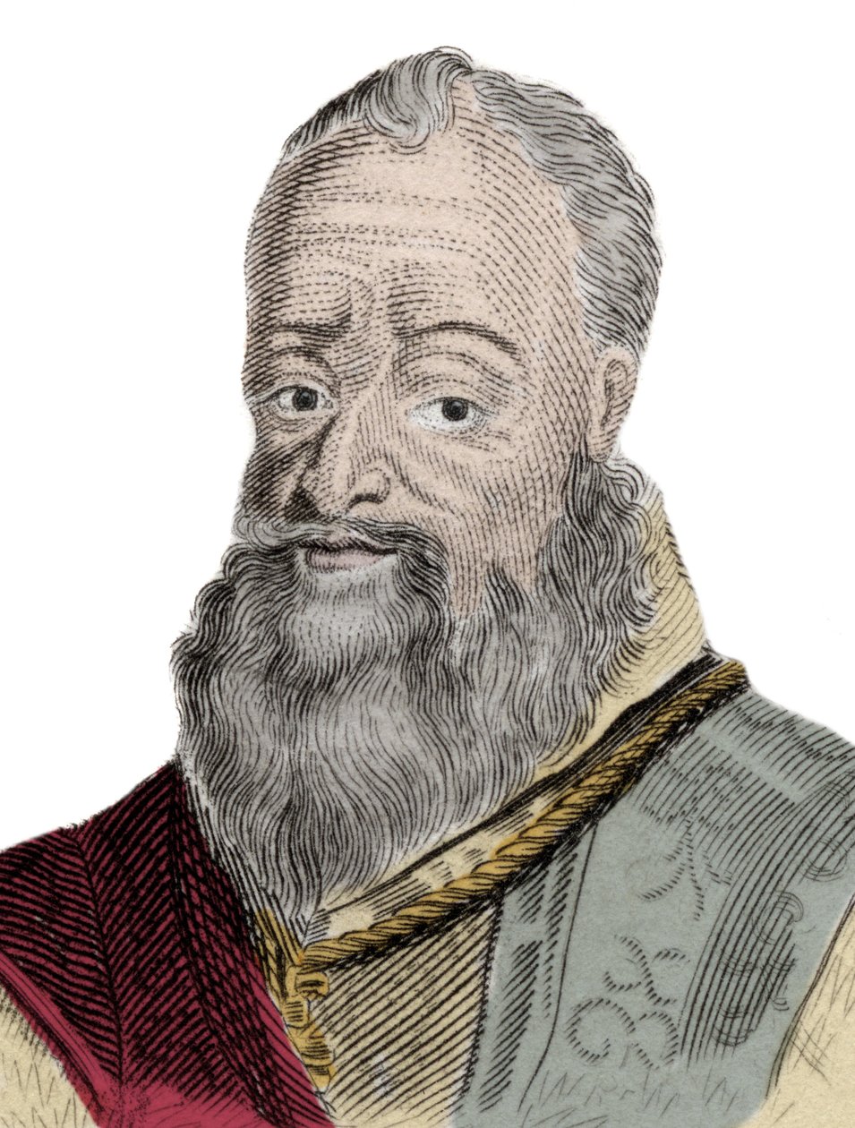 Retrato de Henri Percy (Henry Percy) (1564-1632), 9º Conde de Northumberland, apelidado de Conde Feiticeiro, preso por sua participação na Conspiração do Pó (1605). Gravura do século XIX. de Unknown artist
