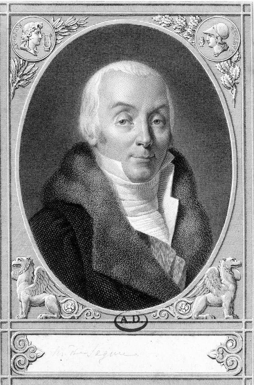 Retrato de Henri Philippe Marquês de Ségur (1724-1801), Marechal da França e Secretário de Estado para a Guerra sob o comando de Luís XVI. Gravura do século XVIII. de Unknown artist