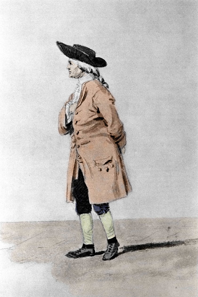 Retrato de Henry Cavendish (1731-1810), filósofo e químico inglês. Litografia, cerca de 1851. de Unknown artist