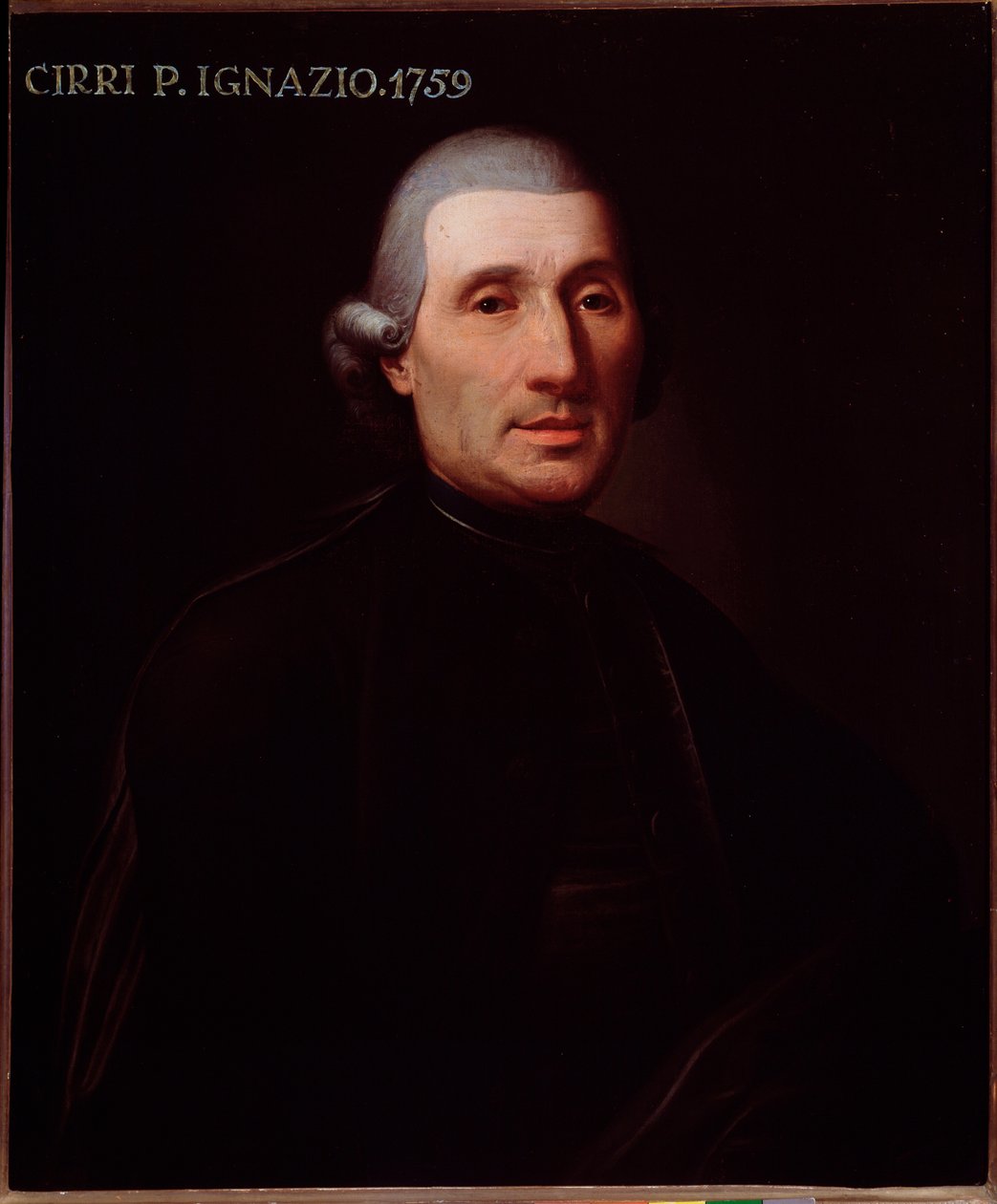 Retrato do compositor italiano Ignazio Cirri (1711-1787) Pintura anônima. Século XVIII. Bolonha, museo civico bibliografico de Unknown artist