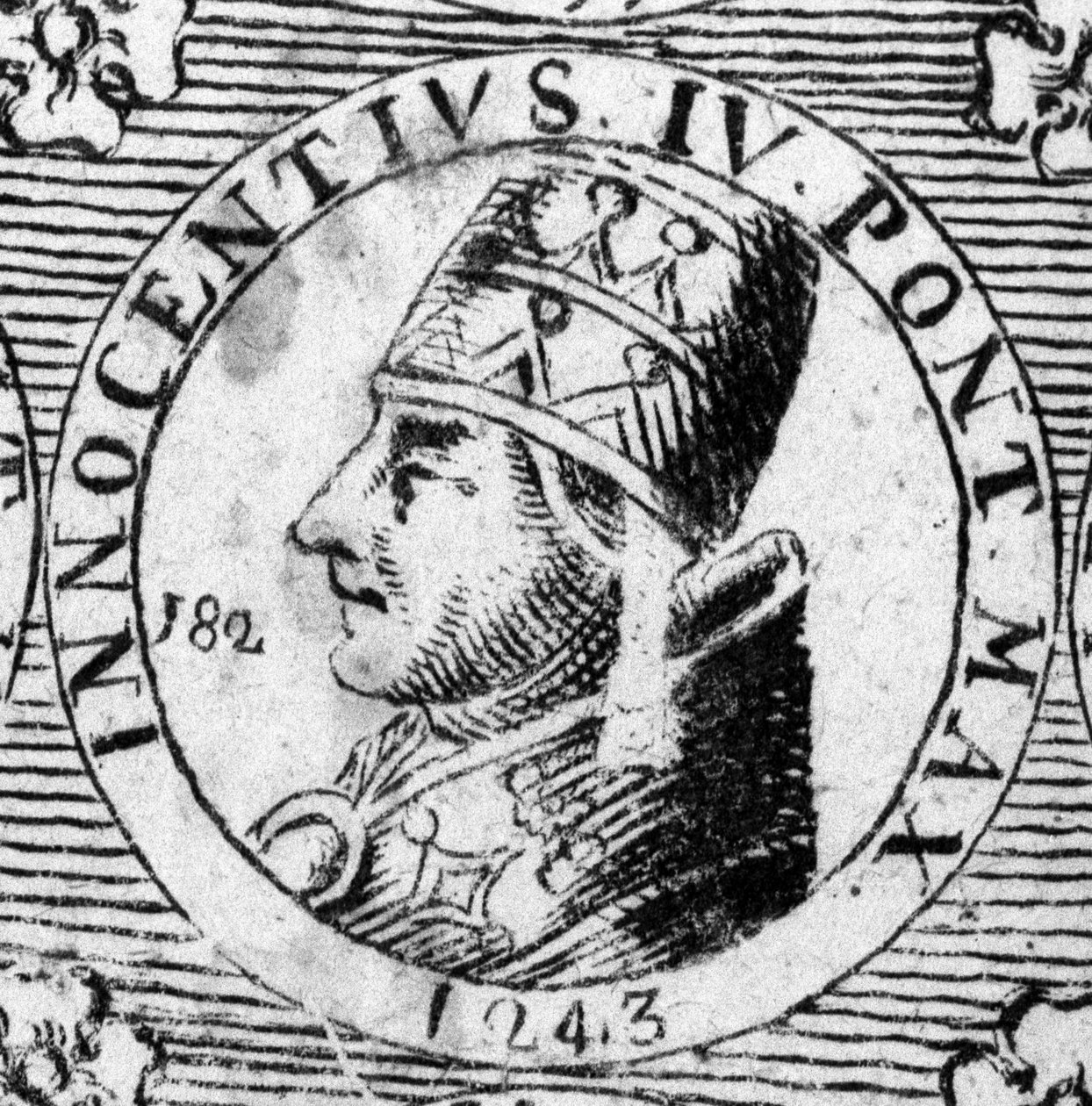 Retrato de Inocente IV (1195 - 1254). de Unknown artist