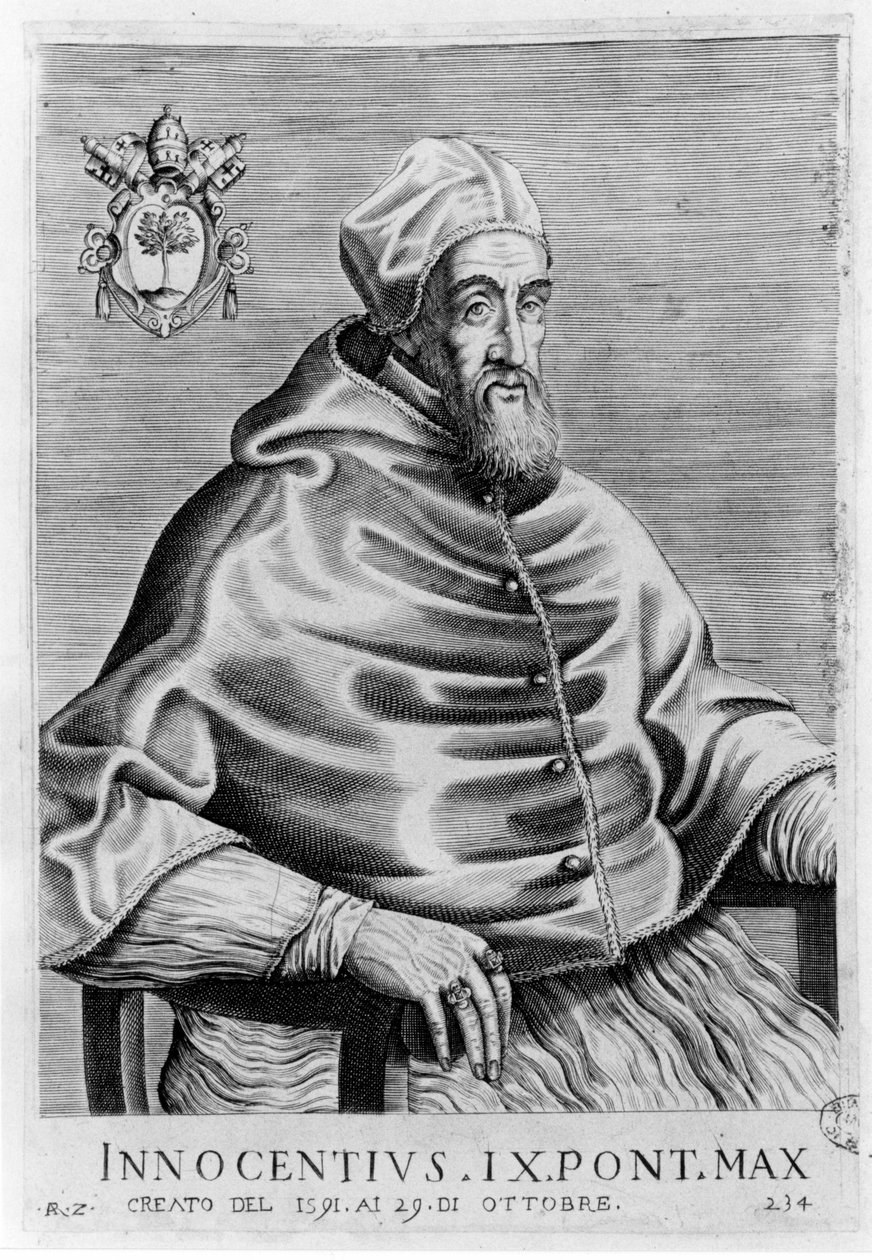 Retrato de Inocêncio IX (1519 - 1591). de Unknown artist