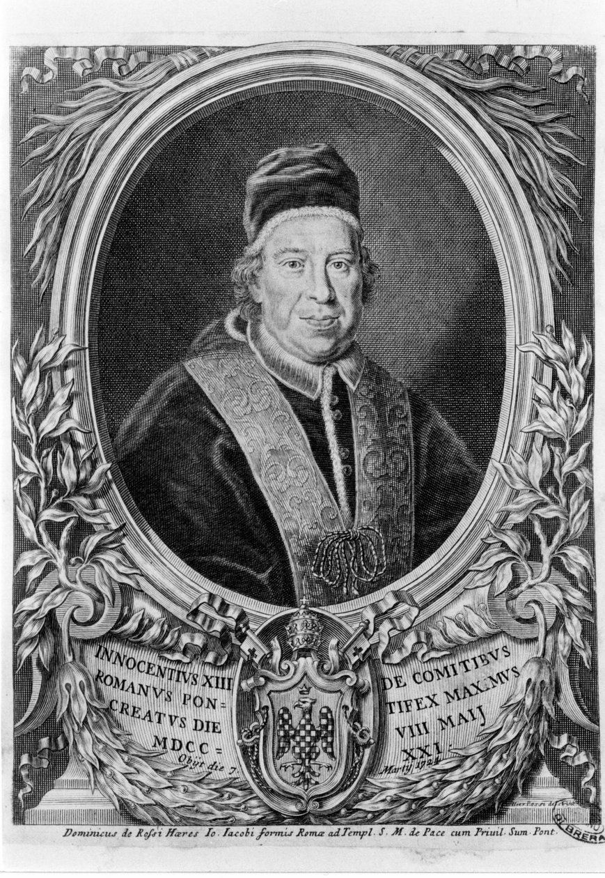 Retrato de Inocêncio XIII (1655 - 1724). de Unknown artist