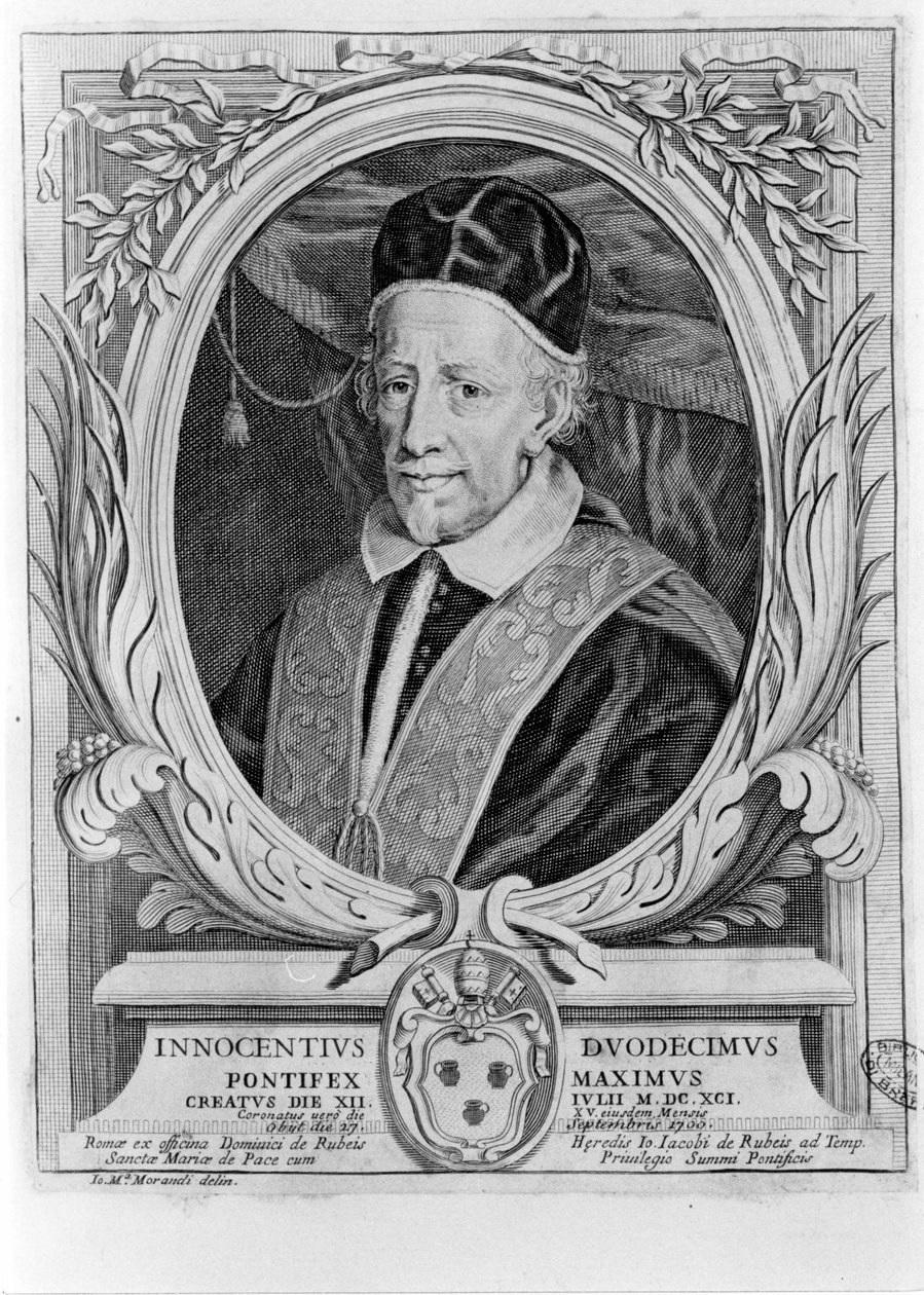 Retrato de Inocêncio XII (1615 - 1700). de Unknown artist