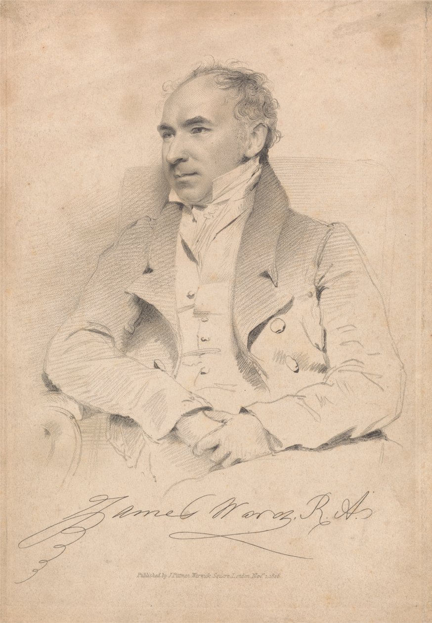 Retrato de James Ward, R. A. de Unknown artist