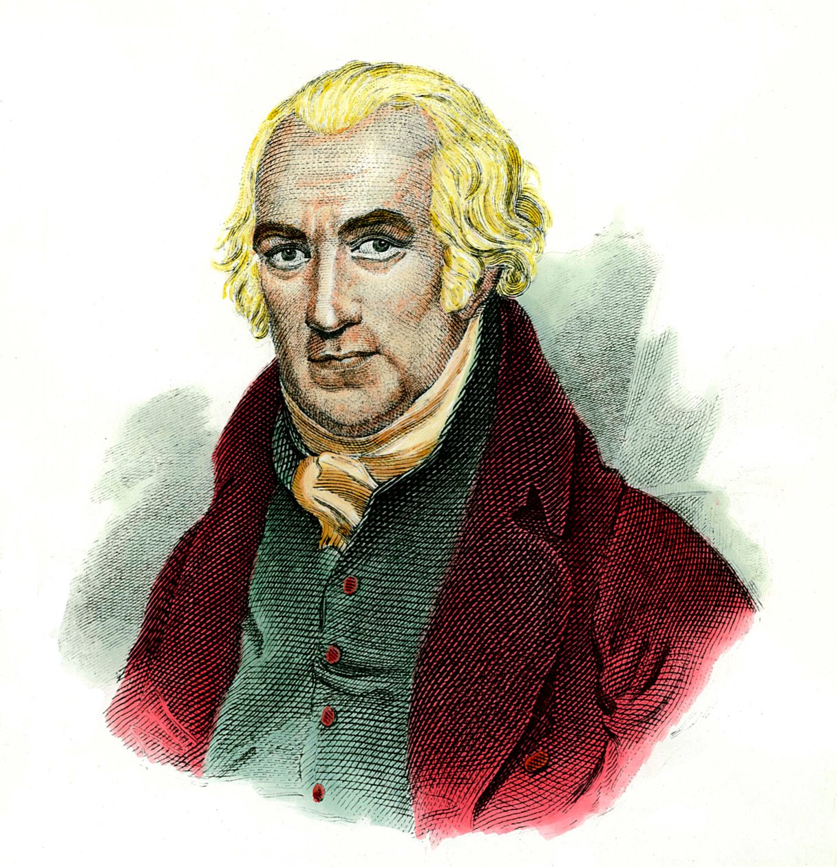 Retrato de James Watt (1736 - 1819) Engenheiro escocês. de Unknown artist