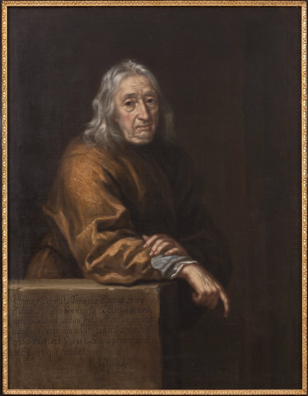 Retrato de Jean-Baptiste (Jean Baptiste) Tavernier (1605-1689), de Ehrenstrahl, David Klocker (1629-1698). Óleo sobre tela de Unknown artist