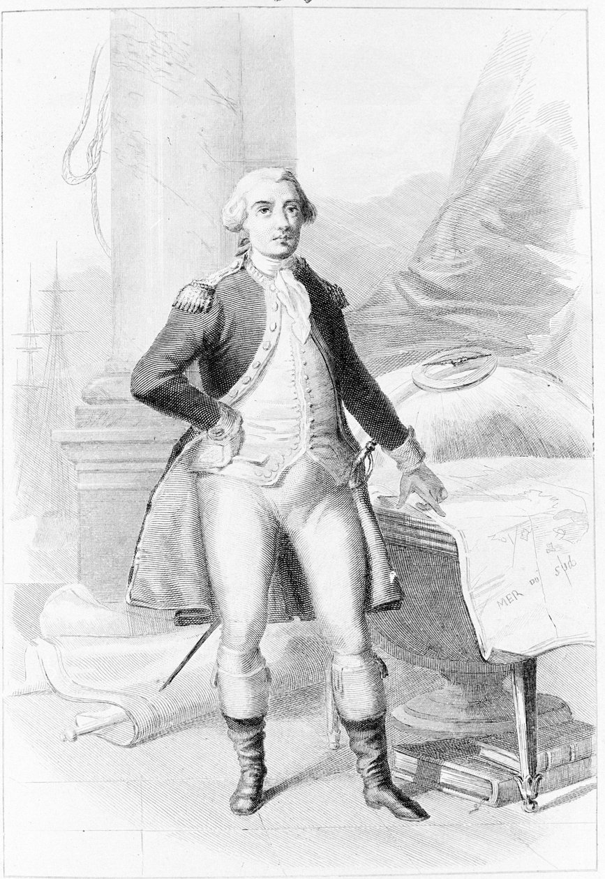 Retrato de Jean-Francois Galaup, Conde de La Perouse (Jean Francois Laperouse de Unknown artist