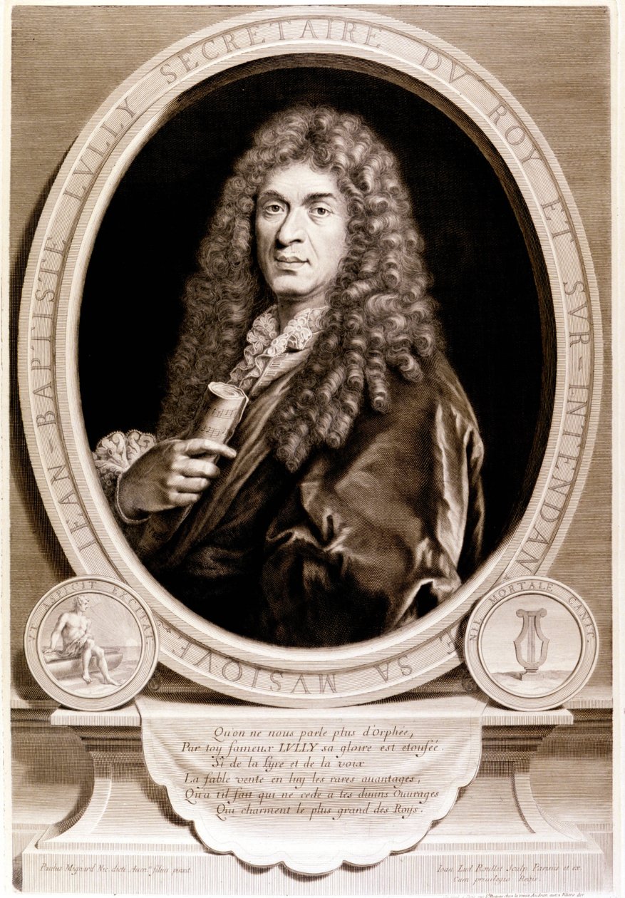 Retrato de Jean Baptiste Lully (Giovanni Battista Lulli) (1632-1687). de Unknown artist