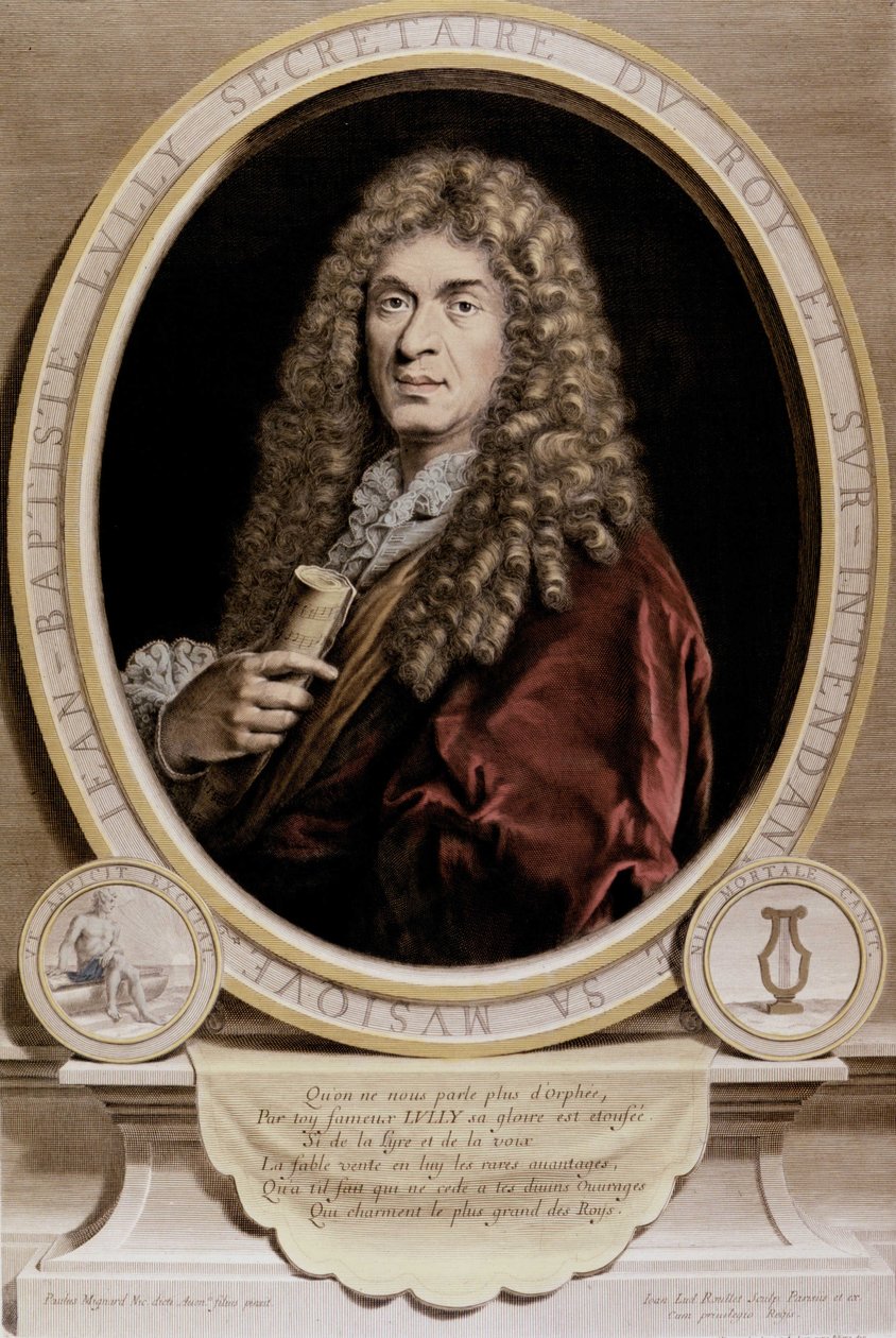 Retrato de Jean Baptiste Lully (Giovanni Battista Lulli) (1632-1687). de Unknown artist