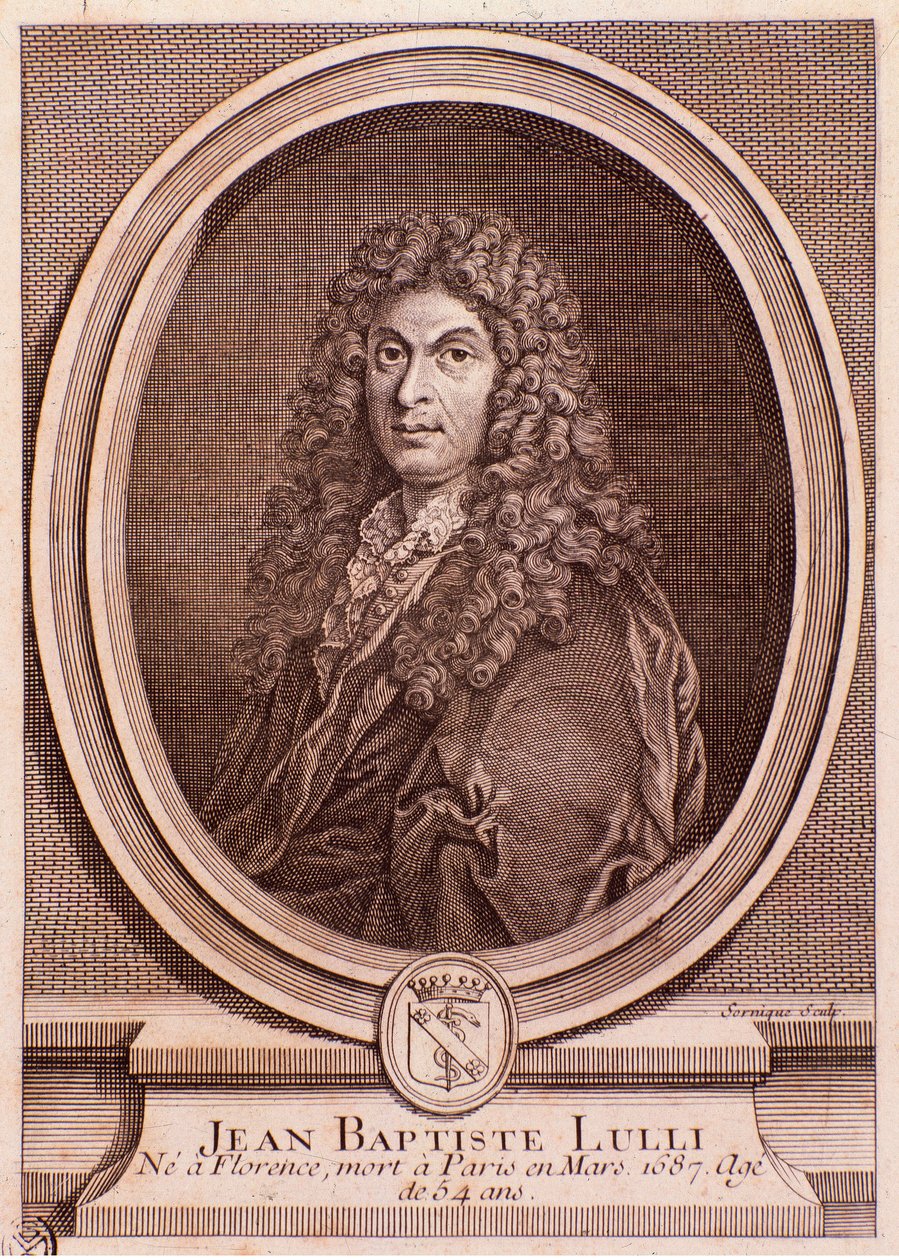 Retrato de Jean Baptiste Lully (gravura de Unknown artist