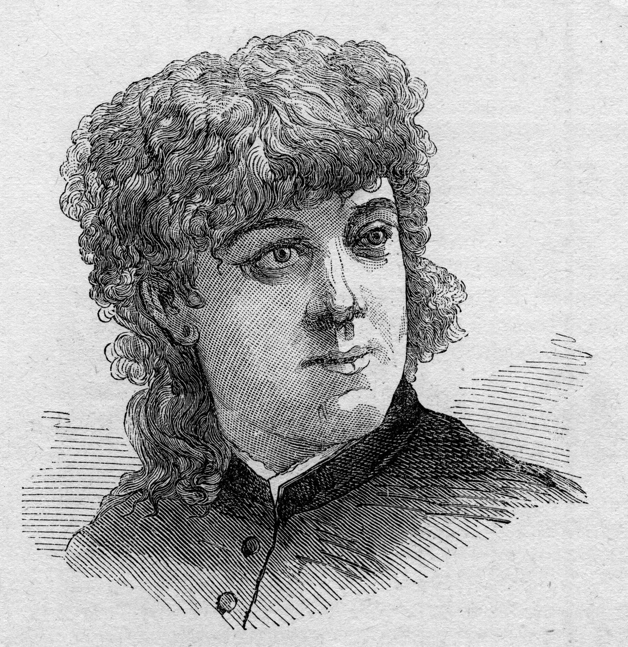 Retrato de Jeanne Samary (1857-1890), comediante francesa, membro da Comedie Francaise. Gravura em "Le Monde Illustré" n¡1168 de 16 de Agosto de 1879. de Unknown artist