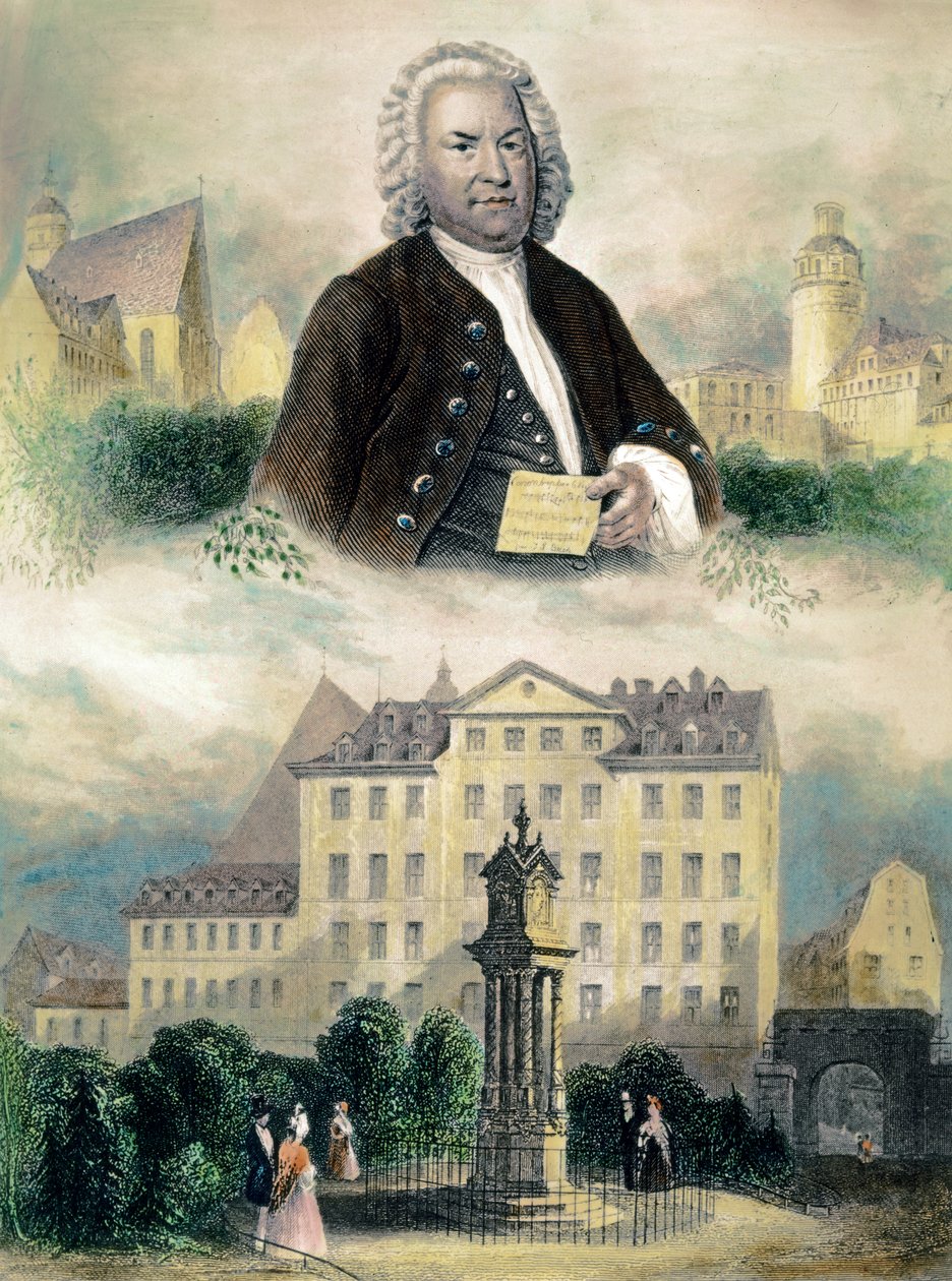 Retrato de Johann Sebastian Bach de Unknown artist