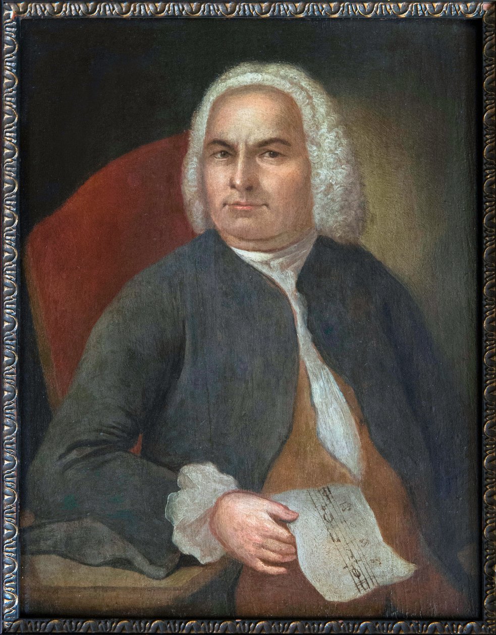 Retrato de Johann Sebastian Bach - Johann Emanuel Goebel (1720-1759). Óleo sobre tela, antes de 1754. Bachhaus Eisenach de Unknown artist