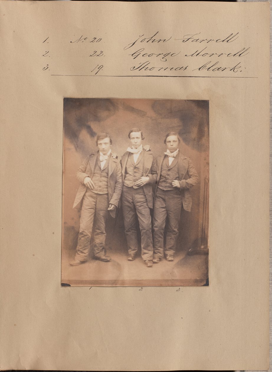 [Retrato de John Farrell, George Morrell e Thomas Clark] de Unknown artist