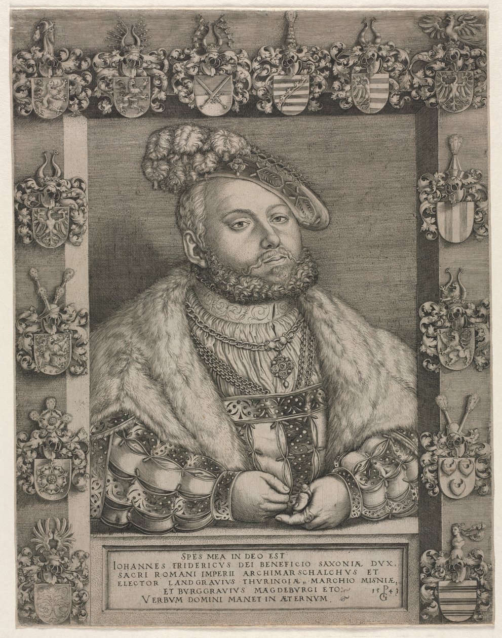 Retrato de João Frederico I, "O Magnânimo", Eleitor da Saxônia de Unknown artist