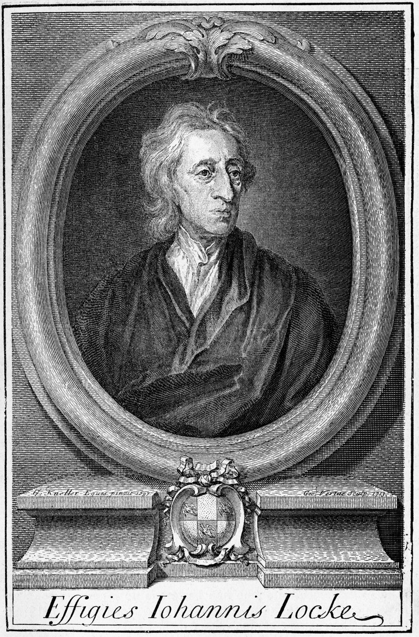 Retrato de John Locke (1632 - 1704), filósofo inglês. de Unknown artist