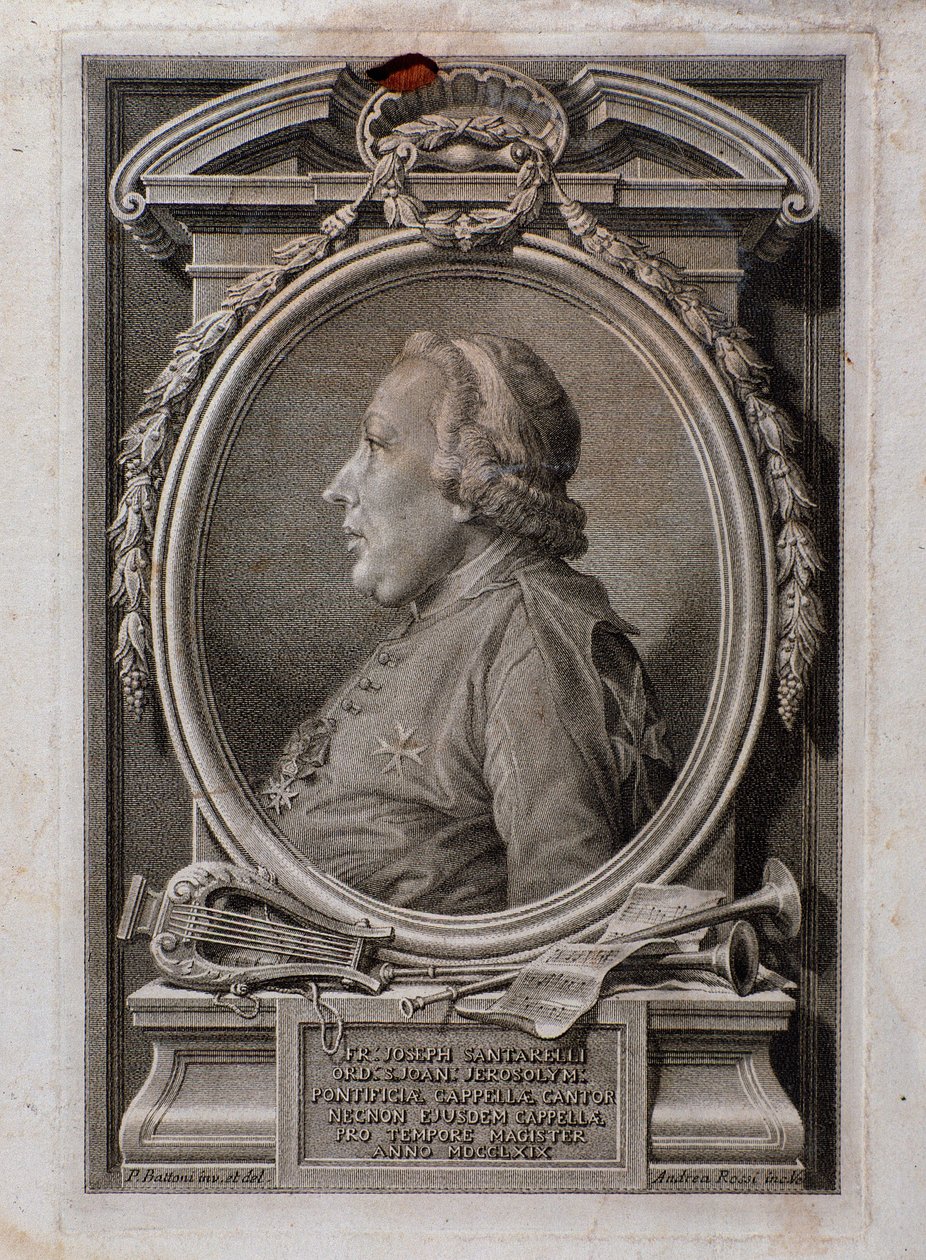 Retrato de Joseph Santarelli (gravura de Unknown artist