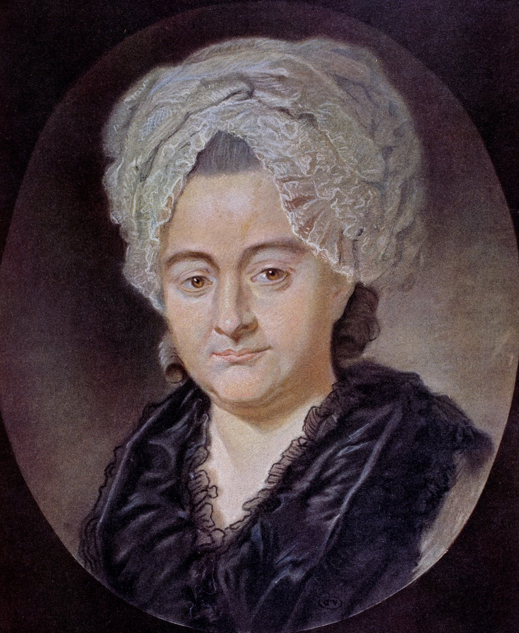 Retrato de Katharina Elisabeth Textor (desenho) de Unknown artist