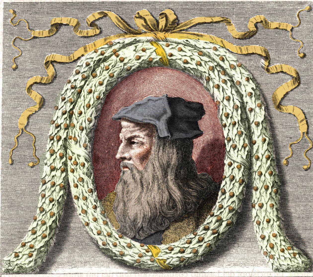 Retrato de Leonardo da Vinci (Leonardo da Vinci) (1452-1519). de Unknown artist