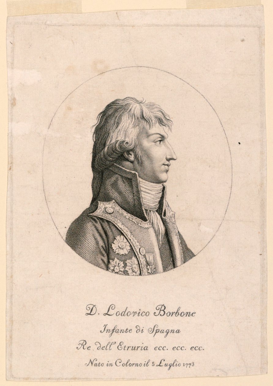 Retrato de Louis Bourbon, Infantes da Espanha (1773-) de Unknown artist