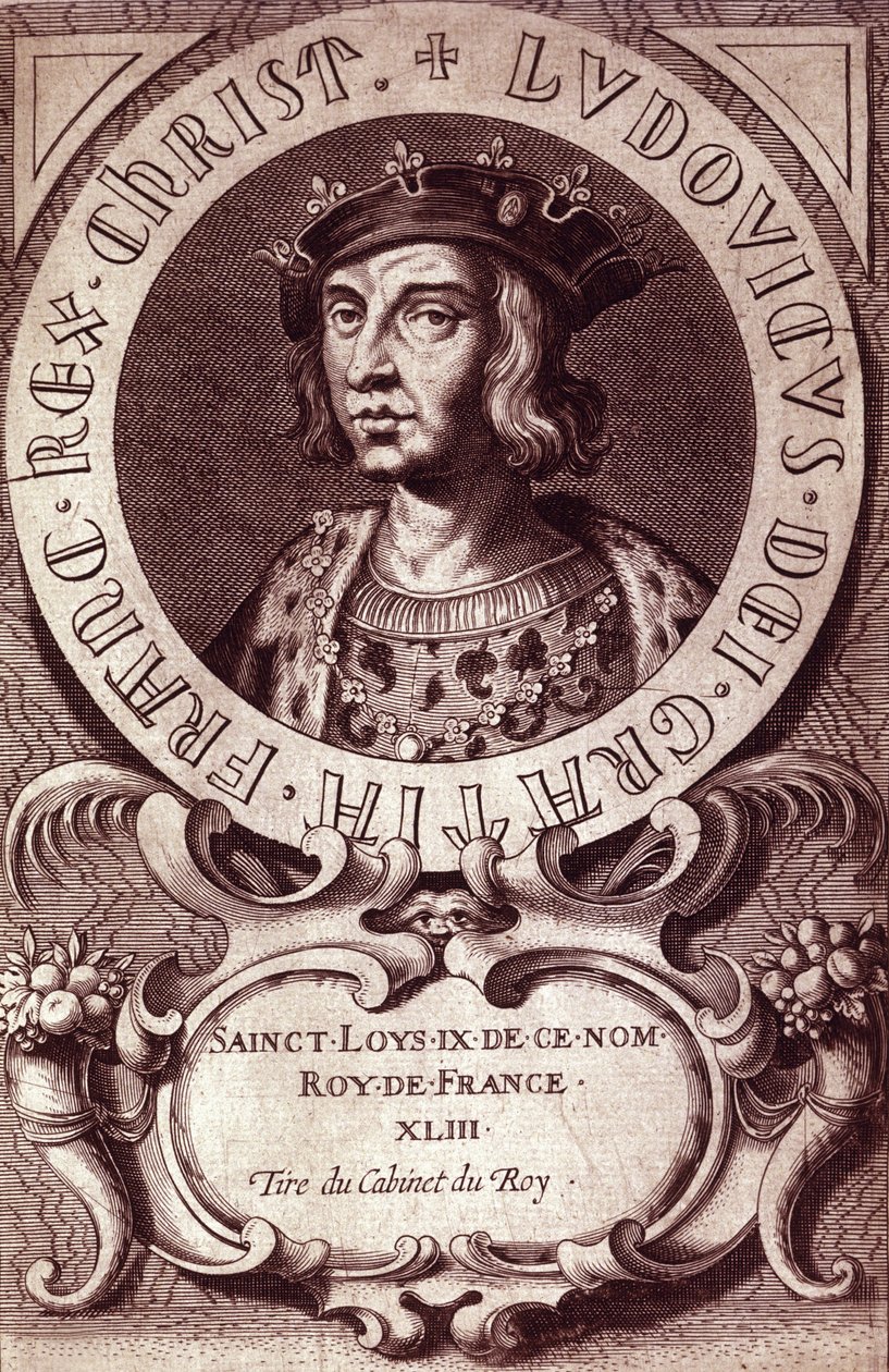 Retrato de Luís IX ou São Luís (1214 - 1270). de Unknown artist