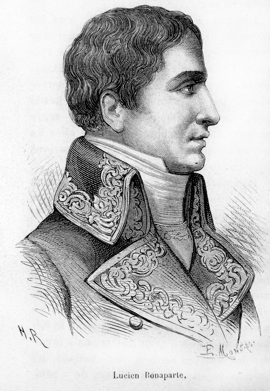 Retrato de Lucien Bonaparte (1775-1840), segundo irmão de Napoleão Bonaparte. de Unknown artist