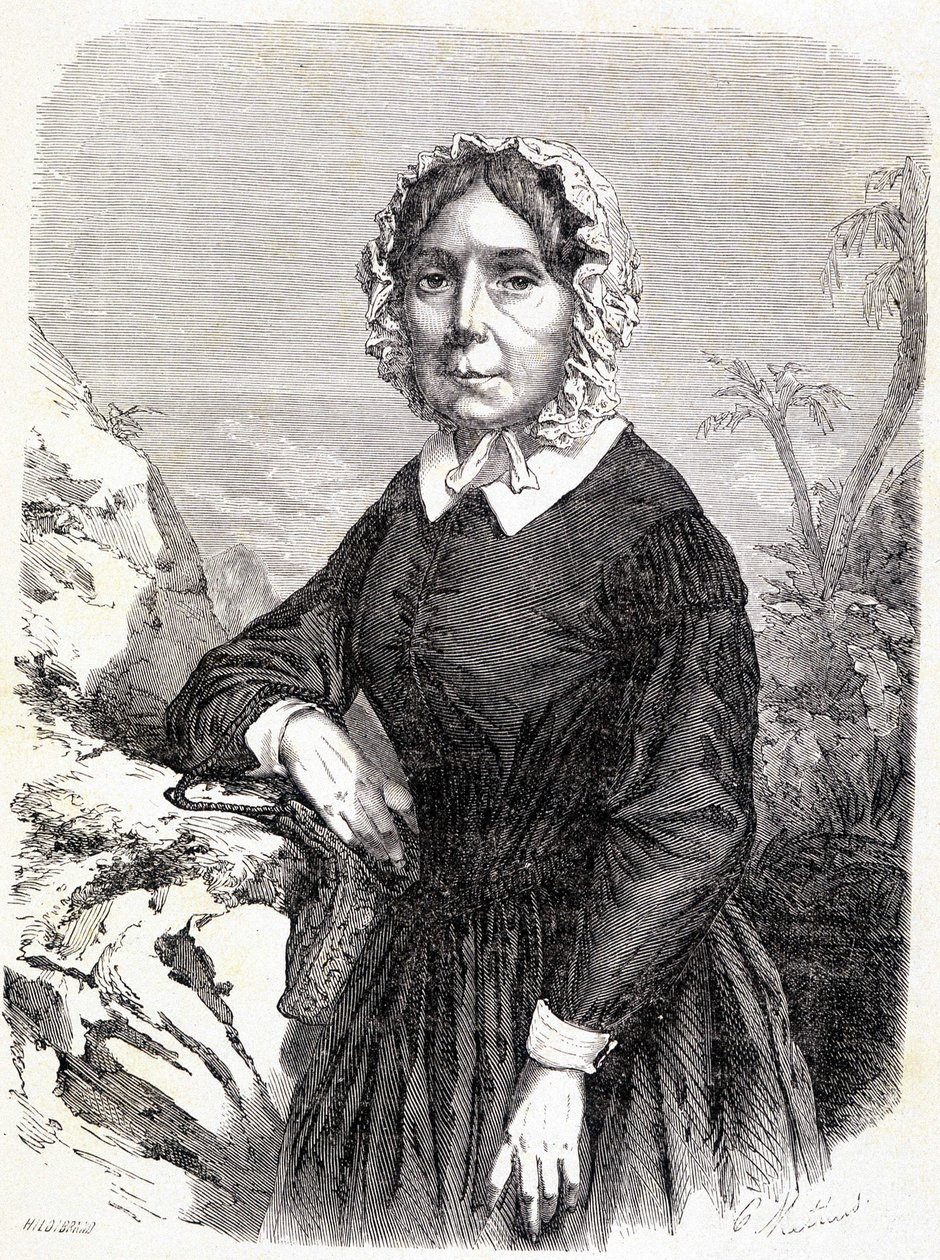 Retrato de Madame Ida Pfeiffer (1798-1858), viajante austríaca. de Unknown artist