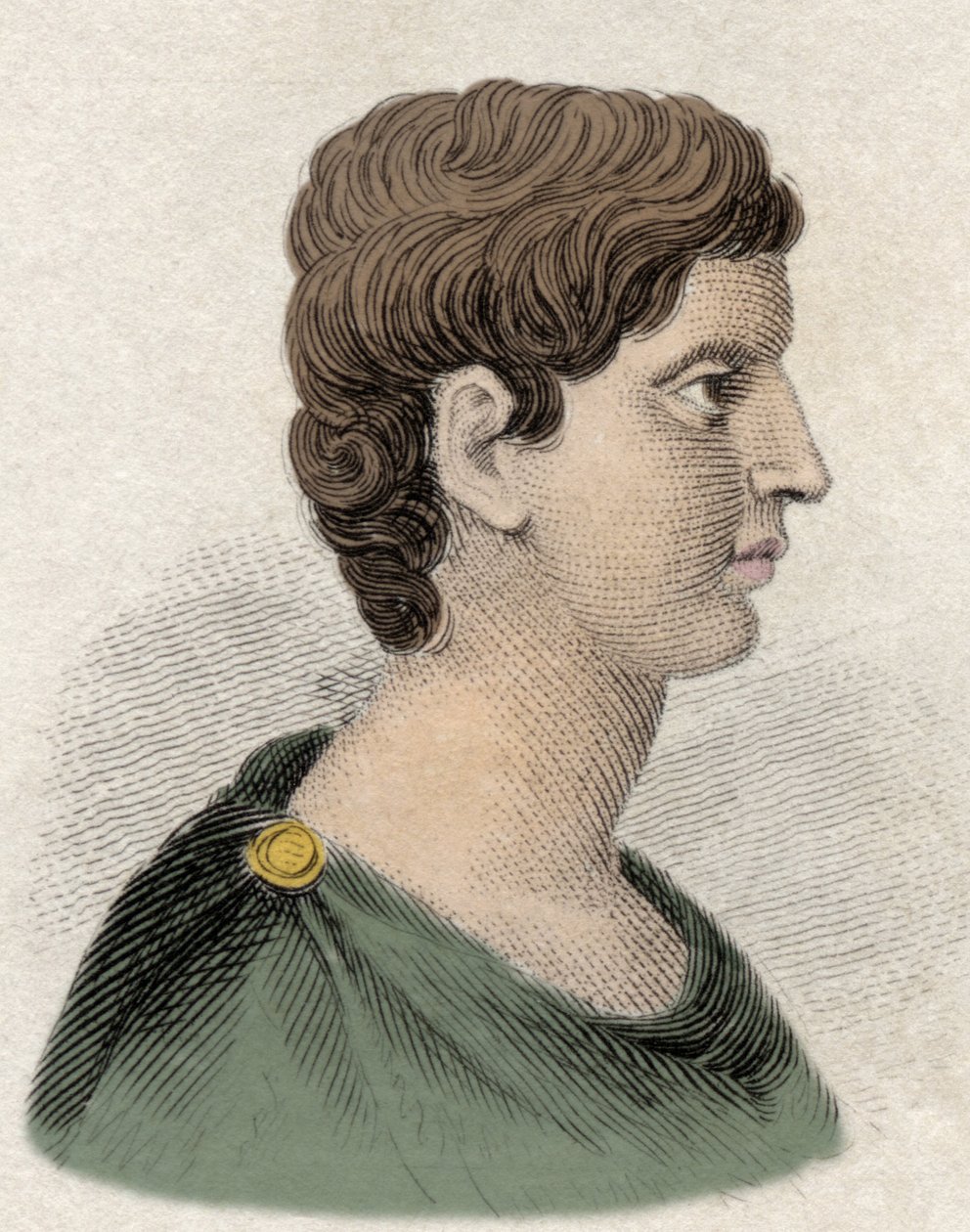 Retrato de Marc Antoine (Marcus Antonius) General e estadista romano (v. 83 a 30 AC). de Unknown artist