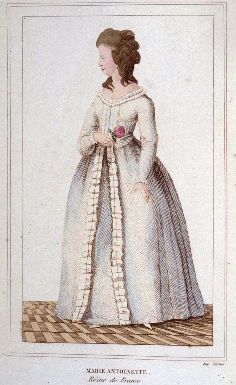 Retrato de Maria Antonieta (1755-1793) Gravado em 1830 de Unknown artist