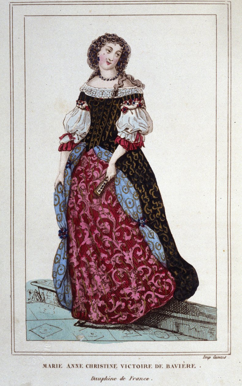 Retrato de Maria - Ana - Christine da Baviera. Munique de Unknown artist