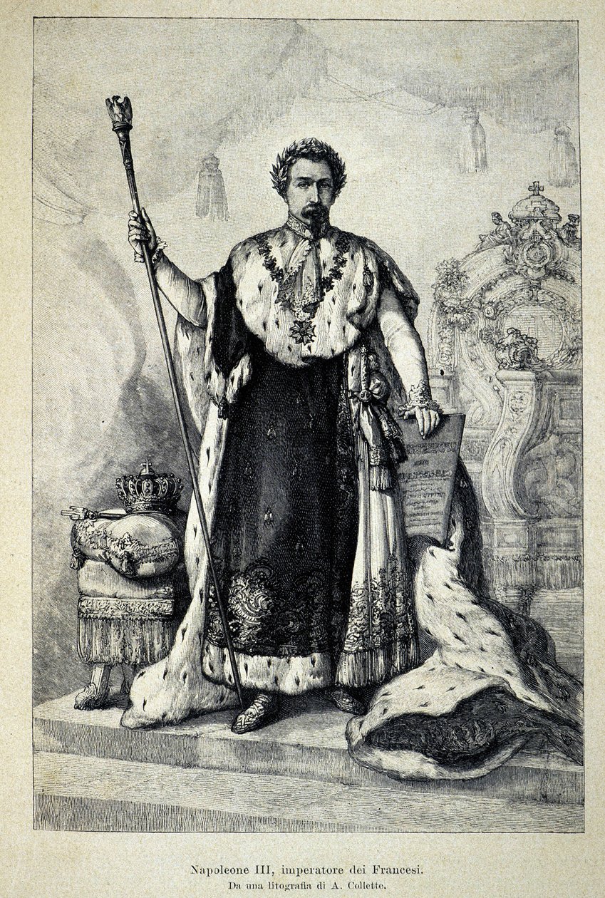 Retrato de Napoleão III como Imperador de Unknown artist