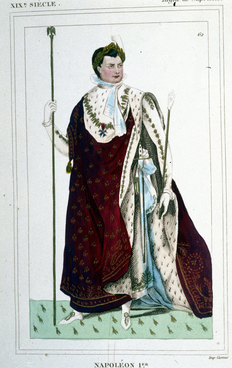 Retrato de Napoleão I (1769 - 1821) com o traje do Imperador. de Unknown artist