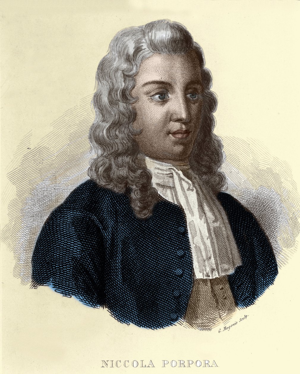 Retrato de Nicola Antonio Porpora, compositor italiano (1686-1768). de Unknown artist