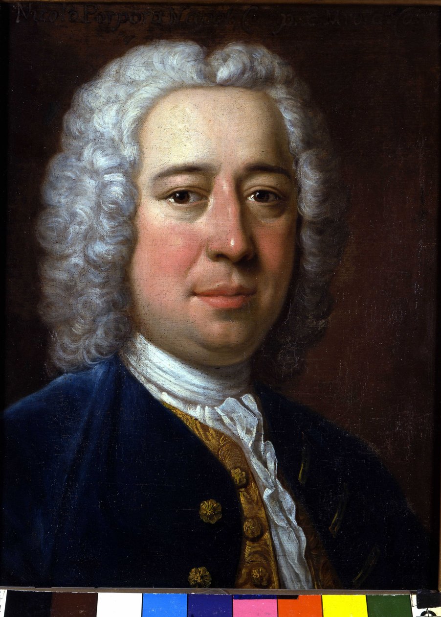 Retrato de Nicola Antonio Porpora, compositor italiano (1686-1768). Pintura anônima. Bolonha, Conservatório de Música. de Unknown artist