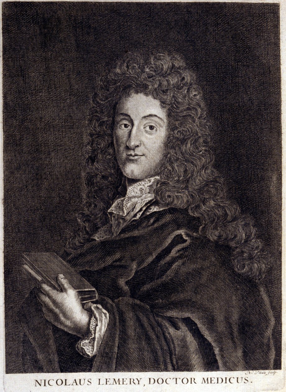 Retrato de Nicolas Lemery (1645 - 1715), farmacêutico e farmacêutico francês. de Unknown artist