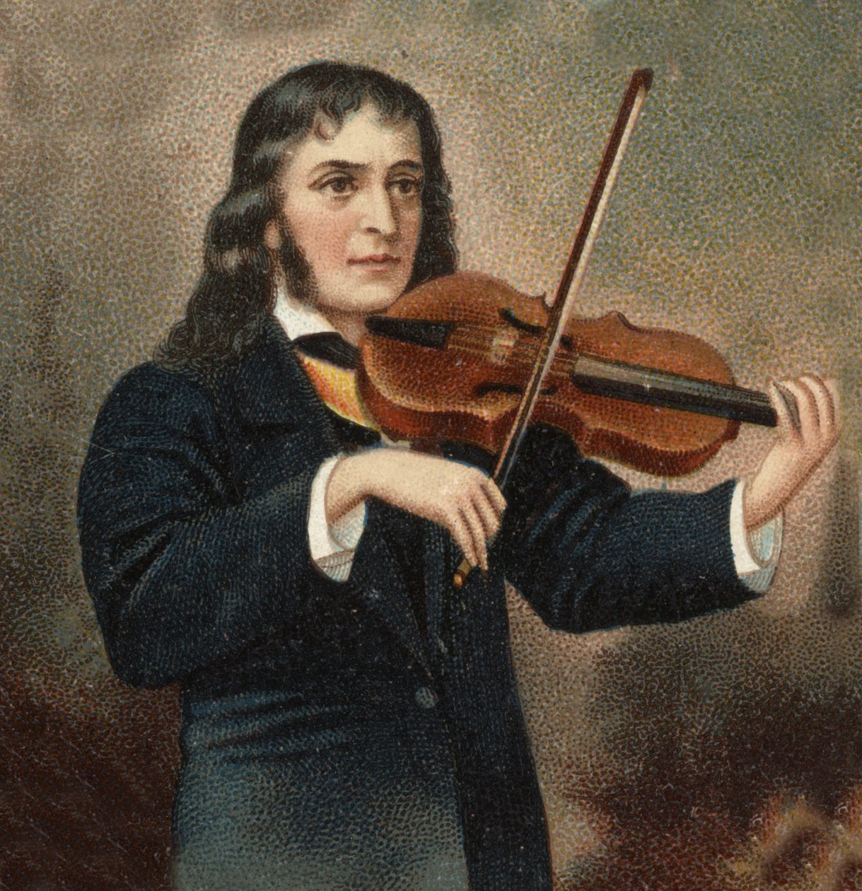 Retrato de Nicolo Paganini (1782 - 1840) violinista italiano. de Unknown artist