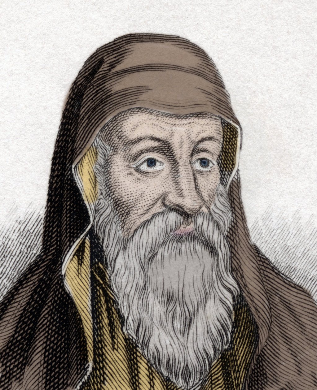 Retrato de Origem (Origen) (Origen Adamantius) teólogo do período patrístico (185-253). de Unknown artist