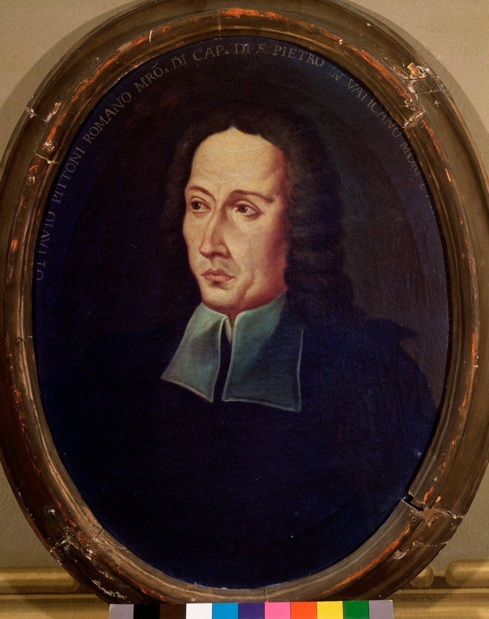 Retrato de Ottavio Pitoni (1657-1743), compositor italiano Anônimo. Bolonha do século XVIII, museo musicale civico de Unknown artist