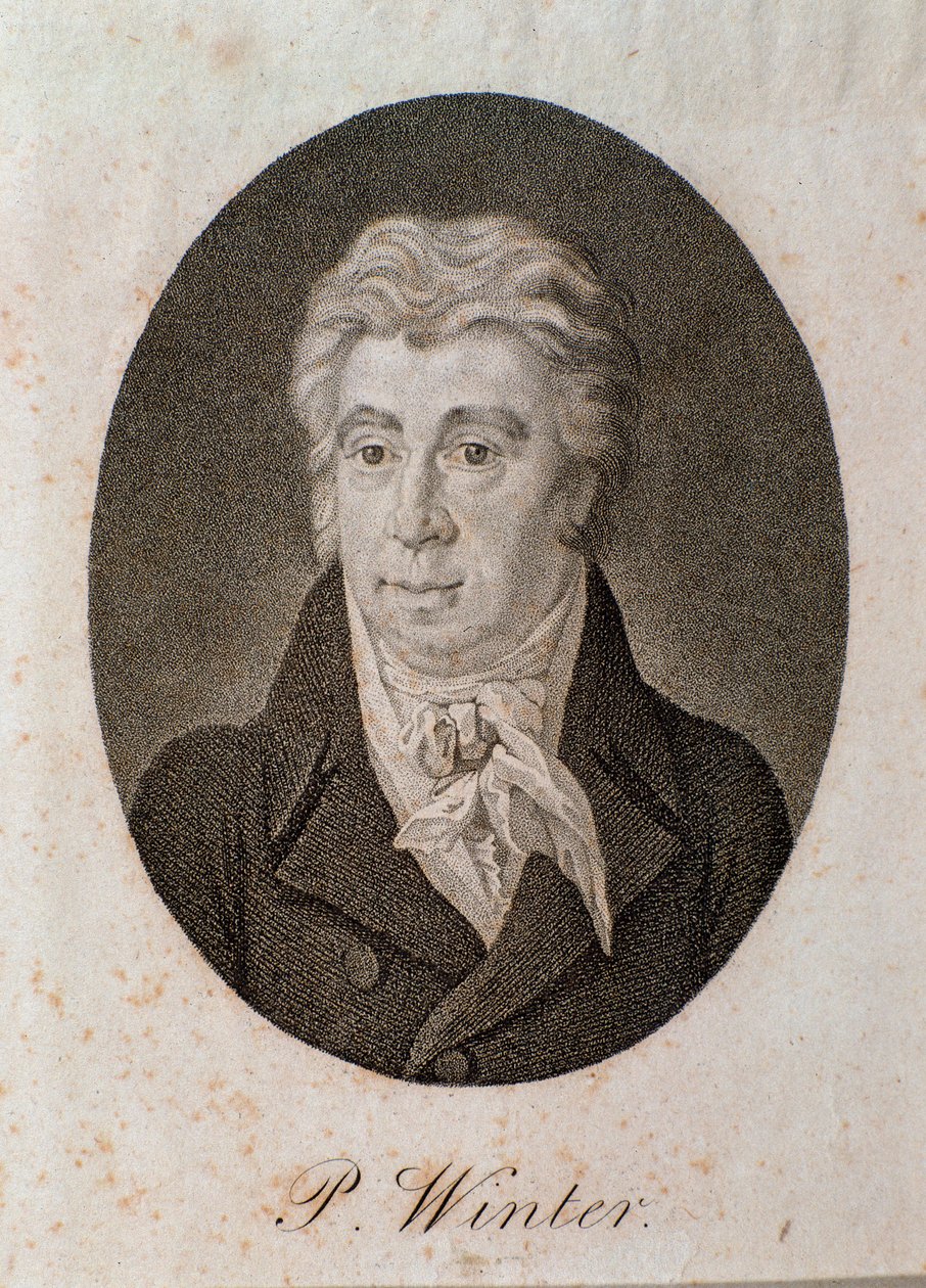 Retrato de Peter Winter (gravura de Unknown artist