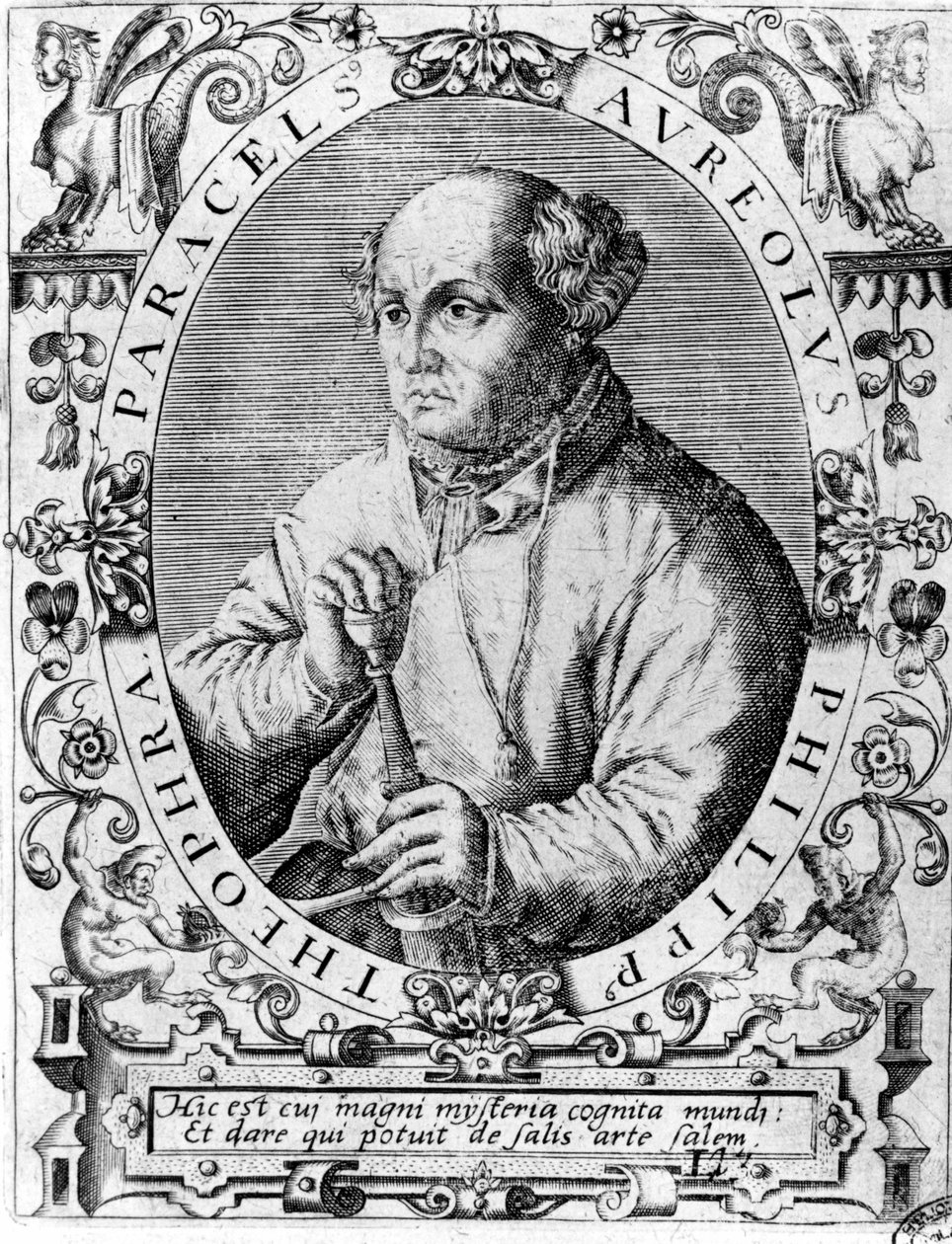 Retrato de Philipp Aureolus Theophrastus Bombastus von Hohenheim Paracelsus de Unknown artist