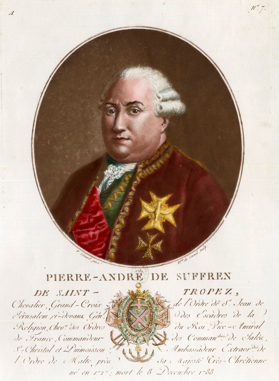 Retrato de Pierre Andre de Suffren de Saint Tropez de Unknown artist