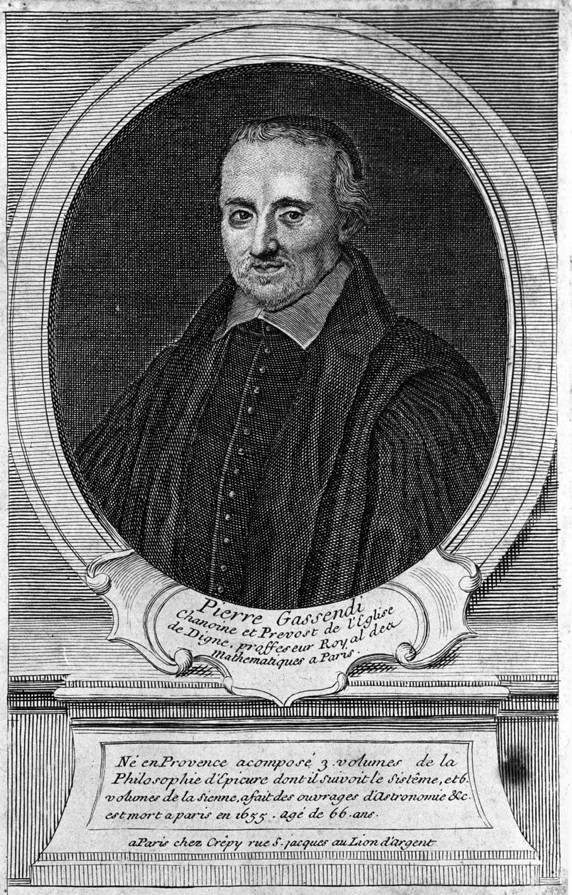 Retrato de Pierre Gassendi (1592 - 1655), filósofo e estudioso. de Unknown artist