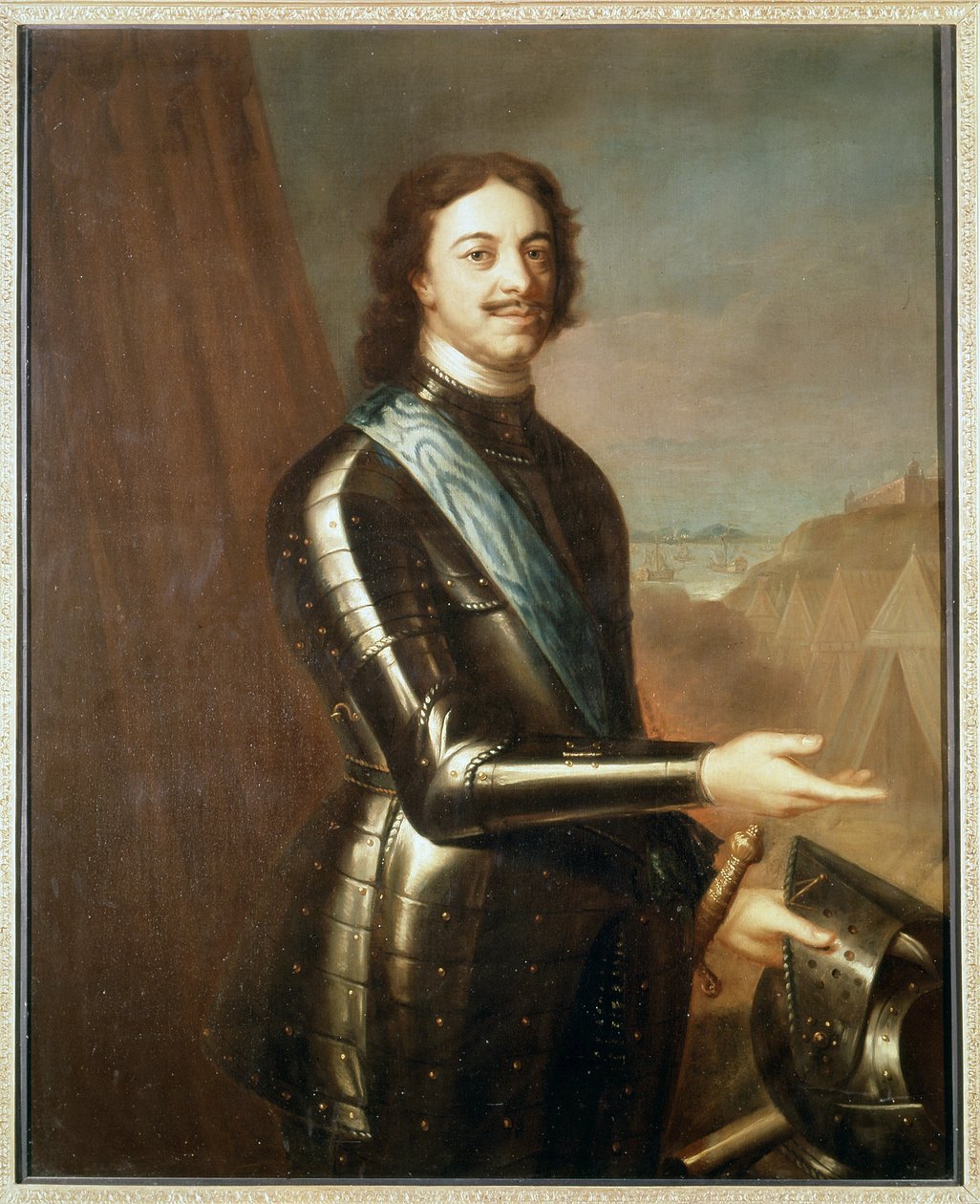 Retrato de Pierre Le Grand em Armor de Unknown artist